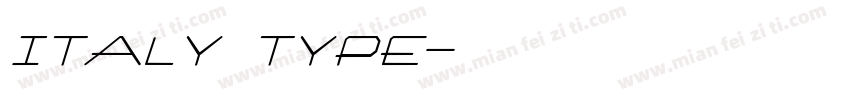 italy type字体转换